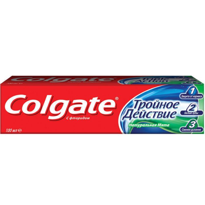 Зубна паста Colgate Потрійна Дія 100 мл - фото №1 Зубна паста Colgate Потрійна Дія 100 мл недорого