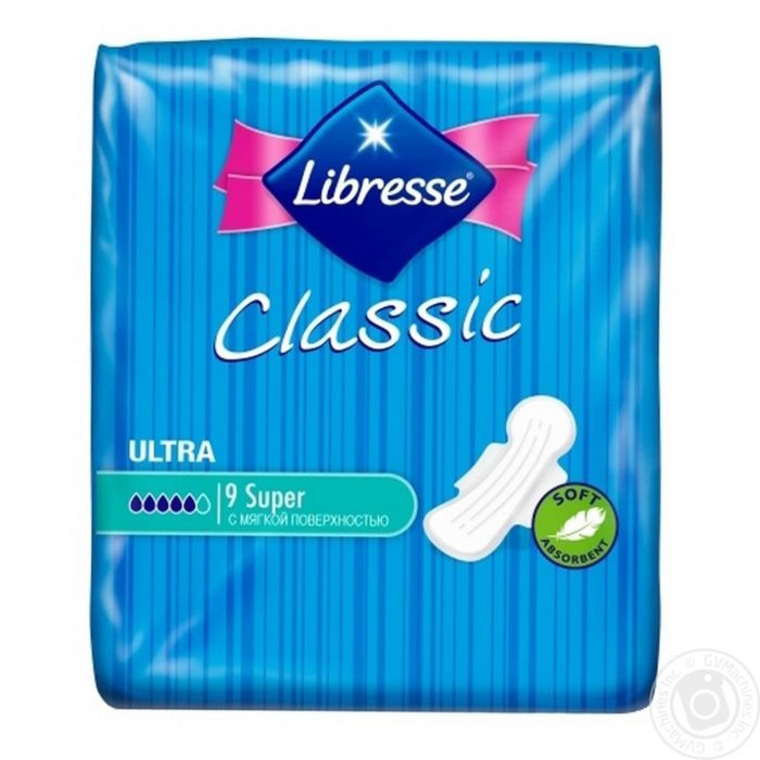 Прокладки Libresse Classic Clip Ultra Super 9 шт фото