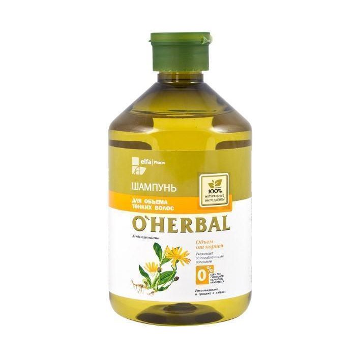 Шампунь O'Herbal для об'єму тонкого волосся 500 мл недорого