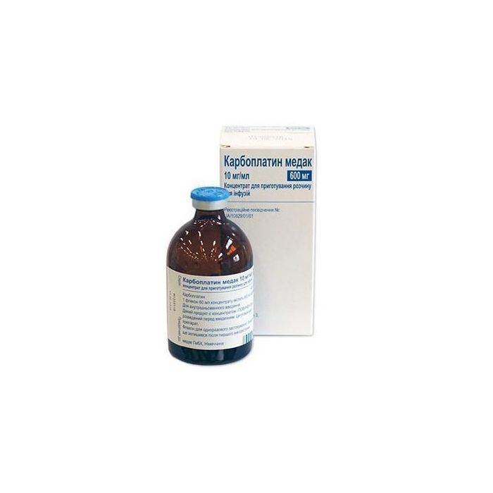 Карбоплатин Медак 10 мг/ мл концентрат для розчину 60 мл №1 ADD