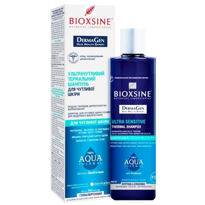 Шампунь Bioxsine Derma Gen Аква Термал для чутливої ​​шкіри голови 300 мл в інтернет-аптеці