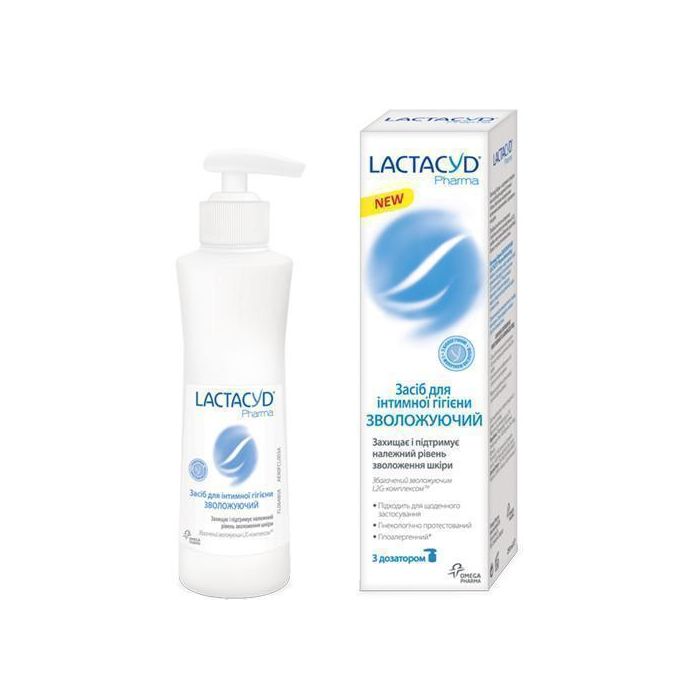 Засіб для інтимної гігієни Лактацид (Lactacyd) Зволожуючий з дозатором 250 мл ADD