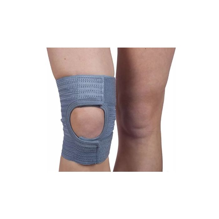 Бандаж Алком коленного сустава с открытой чашечкой 3002 серый р.2 цена