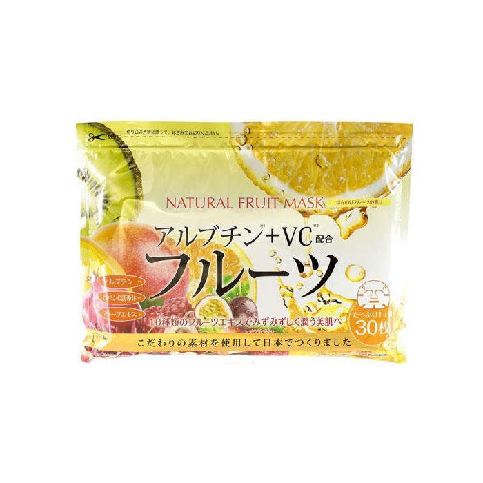 Маска Japan Gals Essence з фруктовими екстрактами 30 шт ціна