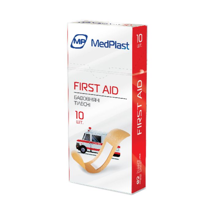 Лейкопластырь MP (Медпласт) FIRST AID тканевой телесный №10 в интернет-аптеке