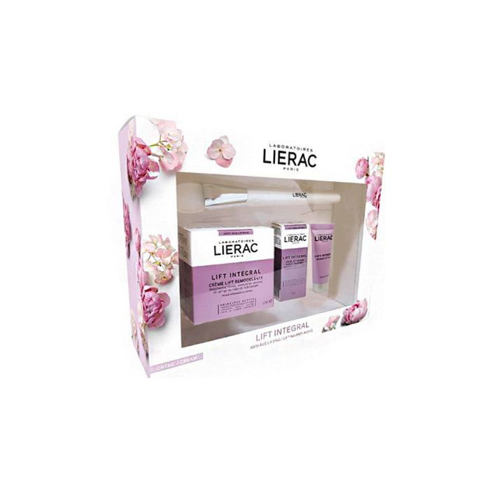 Набір Lierac Lift Integral (Крем 50 мл + Ліфтинг-сироватка для контуру очей 3 мл + маска 10 мл + щіточка для маски) ціна