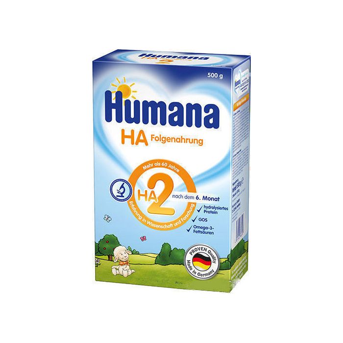 Суміш молочна Humana HA-2 гіпоалергенна наступне харчування (з 6 місяців) 500 г в аптеці