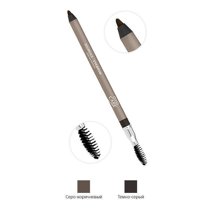 Олівець для брів Eye Care водостійкий темно-сірий 1,2 г фото