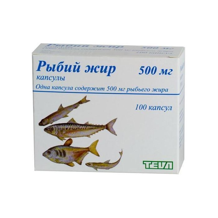 Риб'ячий жир 500 мг капсули №100  в інтернет-аптеці