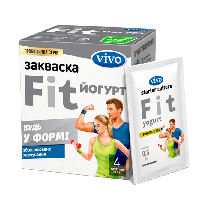 Закваска бактеріальна Vivo Fit-йогурт саше №4 фото