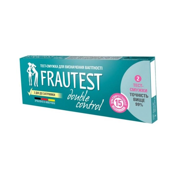 Тест-смужка для визначення вагітності FrauTest double control №2 ціна