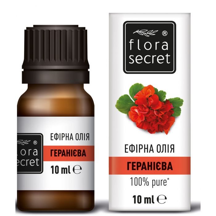 Олія ефірна Flora Secret Герані 10 мл в аптеці