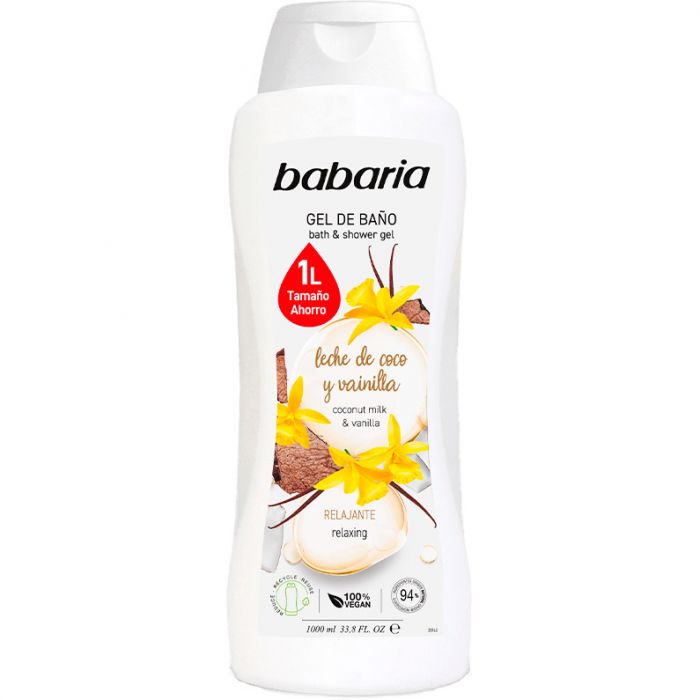Гель для ванни та душу Babaria кокосове масло та ваніль 1000 мл купити