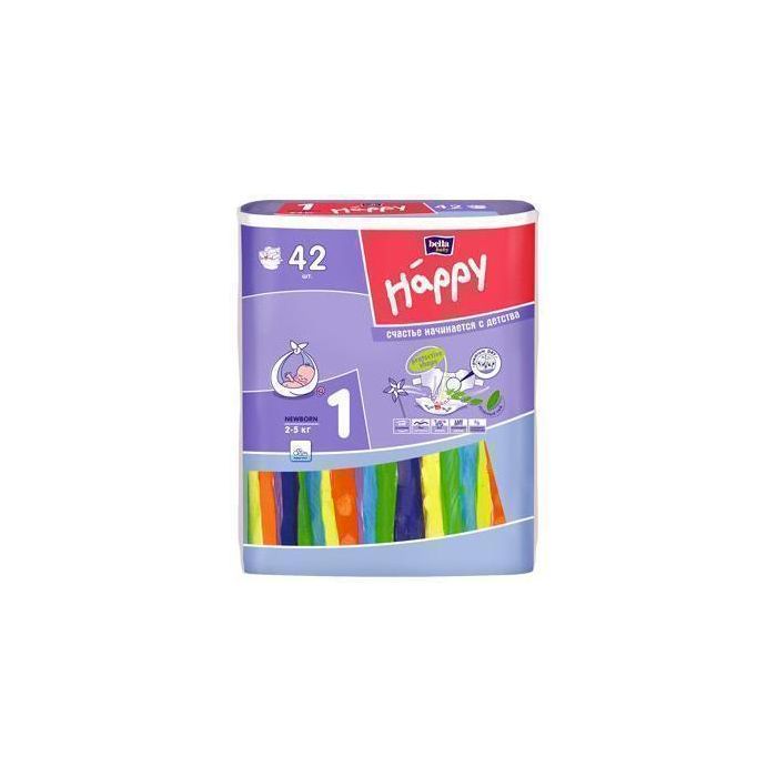 Подгузники Happy Newborn (2-5 кг) 42 шт в Украине