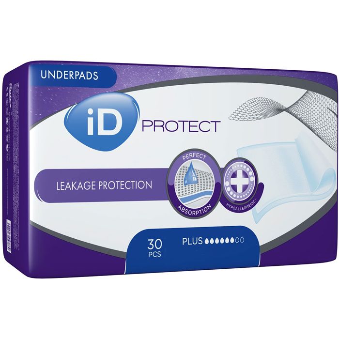 Пелюшки гігієнічні ID Protect Plus 40x60 №30 ціна