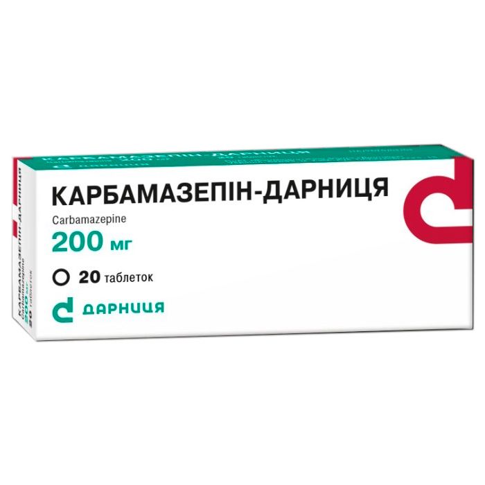 Карбамазепін-Дарниця 200 мг таблетки №20 ADD