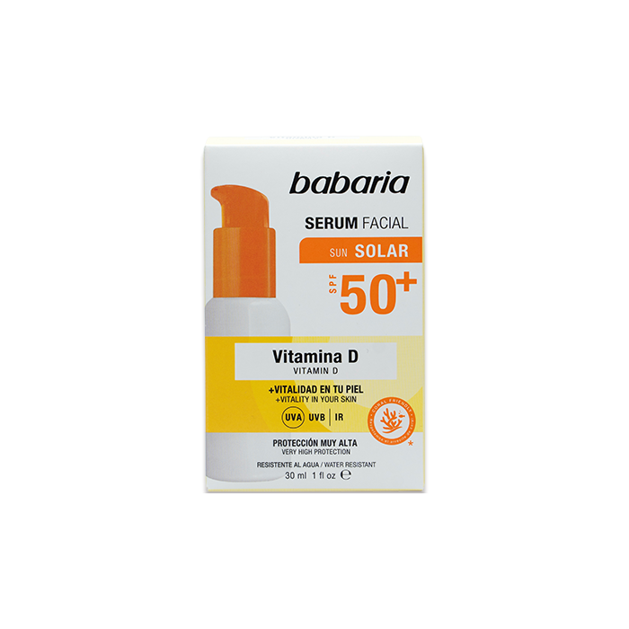 Сироватка Babaria (Бабарія) сонцезахисна для обличчя вітамін D SPF50 30 мл - фото №1 Сироватка Babaria (Бабарія) сонцезахисна для обличчя вітамін D SPF50 30 мл ціна