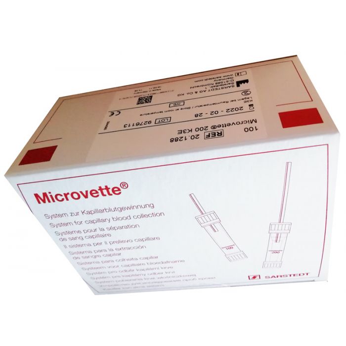 Пробірка для збору капілярної крові Microvette СВ 200 К3 ЕДТА №100 - фото №1 Пробірка для збору капілярної крові Microvette СВ 200 К3 ЕДТА №100 в Україні
