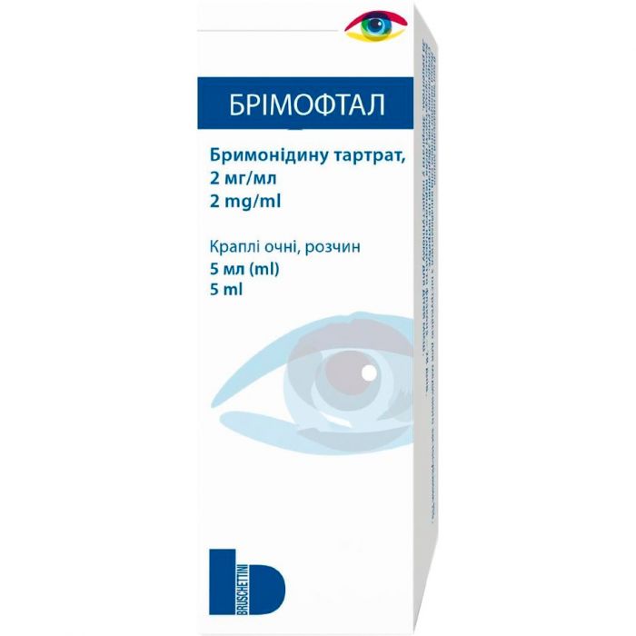 Брімофтал розчин 2 мг/мл краплі очні 5 мл в Україні