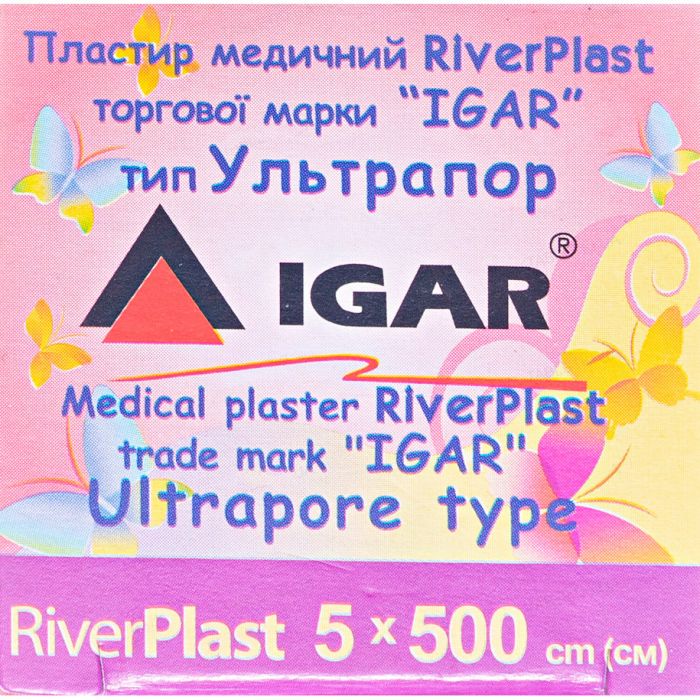 Пластир медичний Igar RiverPlast тип Ультрапор на нетканій основі 5 см х 500 см, 1 шт. замовити