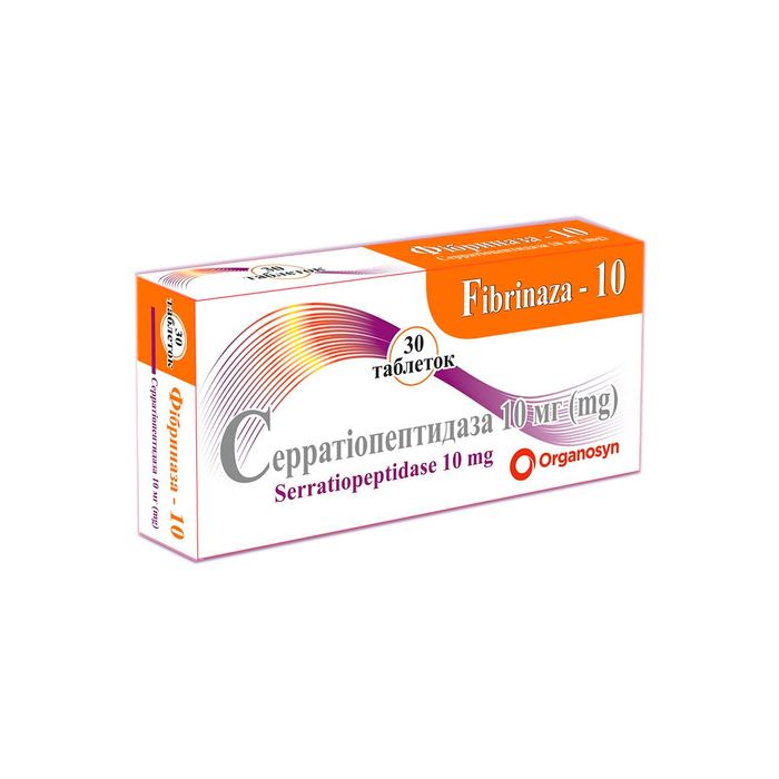 Фібріназа-10 таблетки 30 шт. ціна