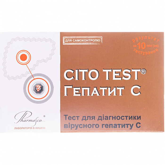Тест-система Cito Test HCV для визначення вірусу гепатиту С у крові, 1 шт. фото