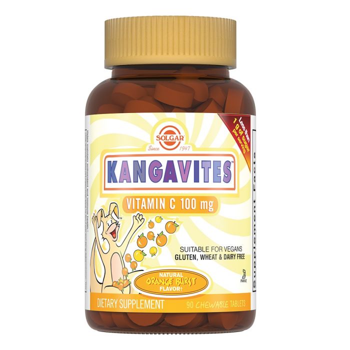 Solgar (Солгар) Kangavites (Кангавітес) з вітаміном С 100 мг зі смаком апельсина таблетки №90 недорого