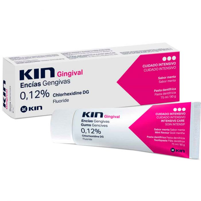 Зубна паста Кін (Kin) Gingival проти зубного нальоту з хлоргексидином 0,12% 75 мл в Україні