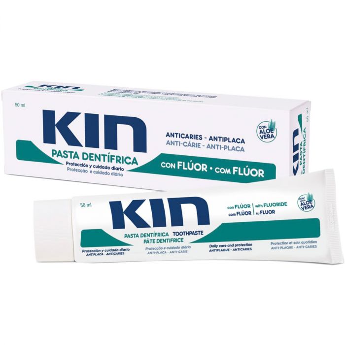Зубна паста Kin (Кін) для зубів проти карієсу з фтором 50 мл фото