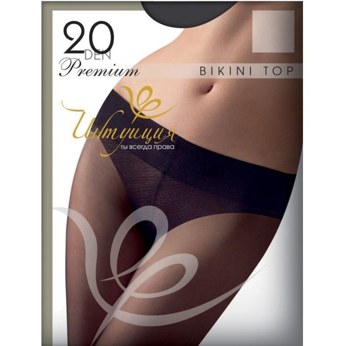 Колготи жіночі Інтуїція Bikini Top Premium 20 (р.4) бежевий фото