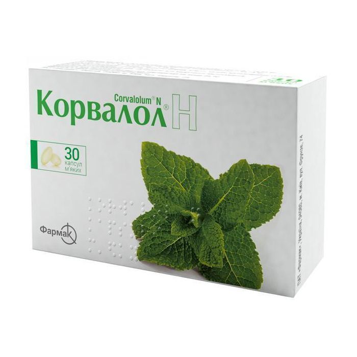 Корвалол Н капсули №30 - інструкція, склад, ціна. Купить в Аптека ...