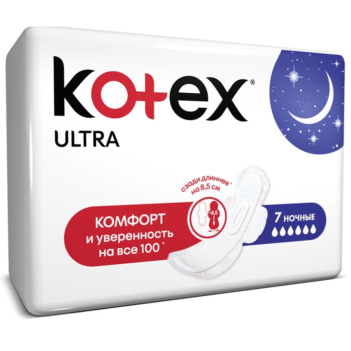 Прокладки Kotex Ultra Dry Night 7 шт в інтернет-аптеці