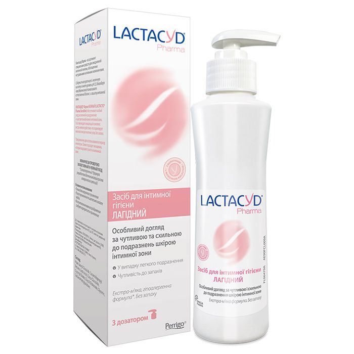 Засіб для інтимної гігієни Лактацид (Lactacyd) Лагідний з дозатором 250 мл недорого