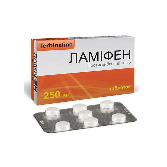 Ламіфен 250 мг таблетки №28  в аптеці