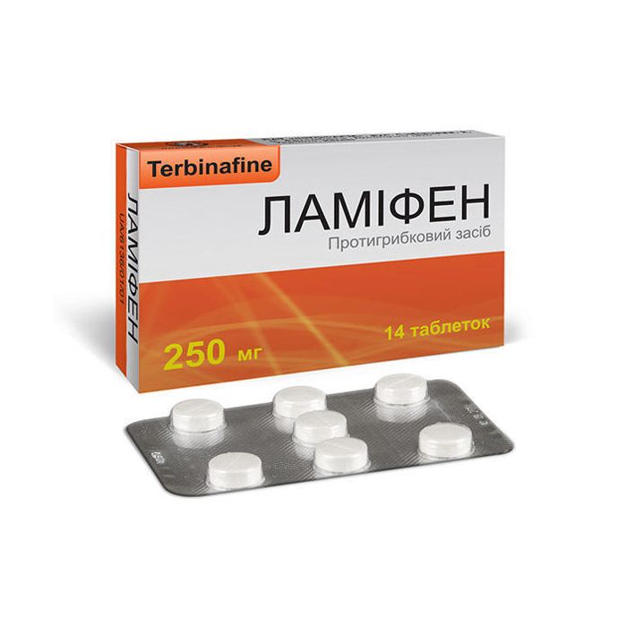 Ламіфен 250 мг таблетки №14 в аптеці