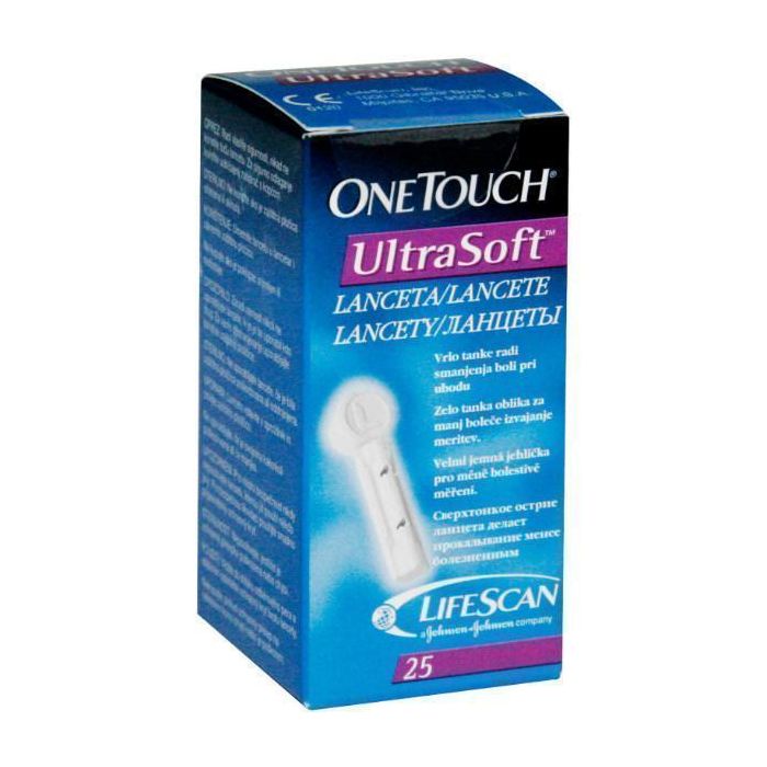 Ланцети OneTouch Ultra Soft №25 недорого