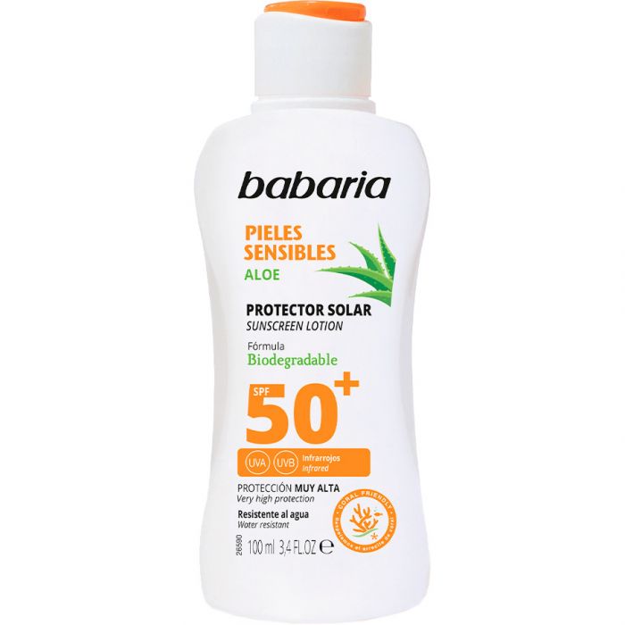 Лосьйон Babaria (Бабарія) сонцезахисний для чутливої шкіри для тіла SPF50+ 100 мл фото