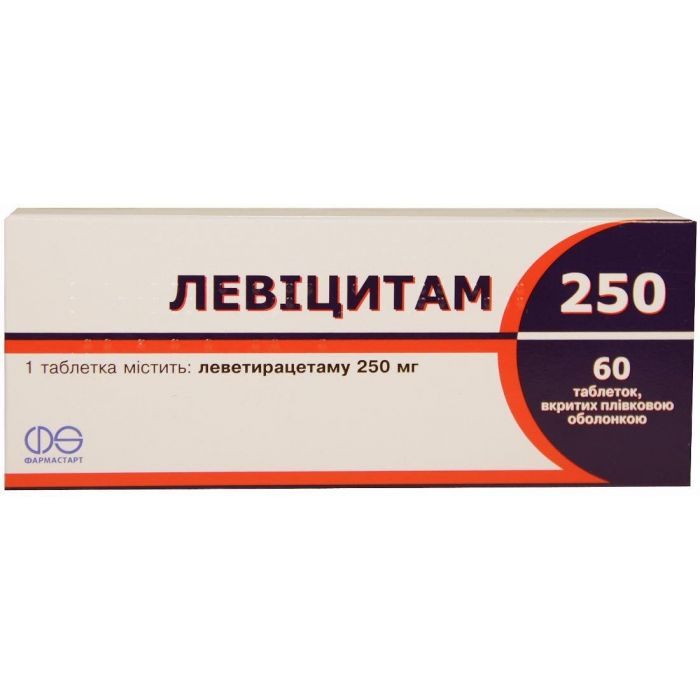 Левіцитам 250 мг таблетки №60 ціна