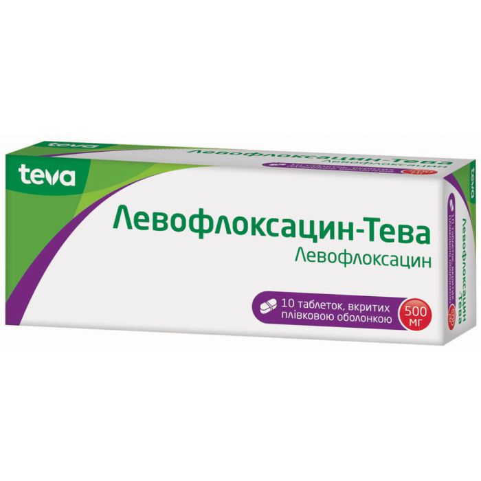 Левофлоксацин-Тева 500 мг таблетки №10 фото