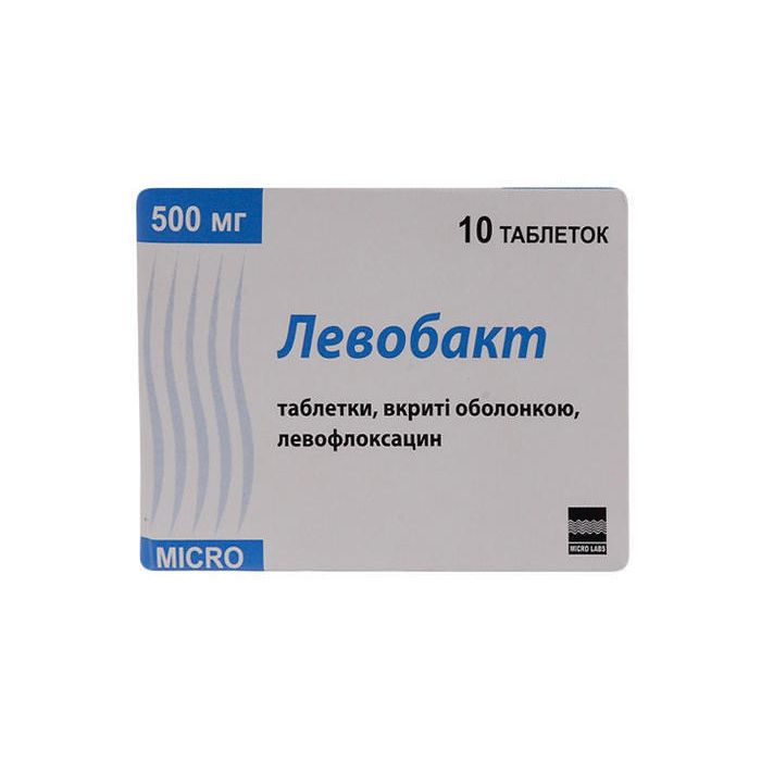Левобакт 500 мг таблетки №10  недорого