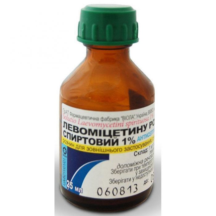 Левоміцетин розчин спиртовий 25 мл ADD