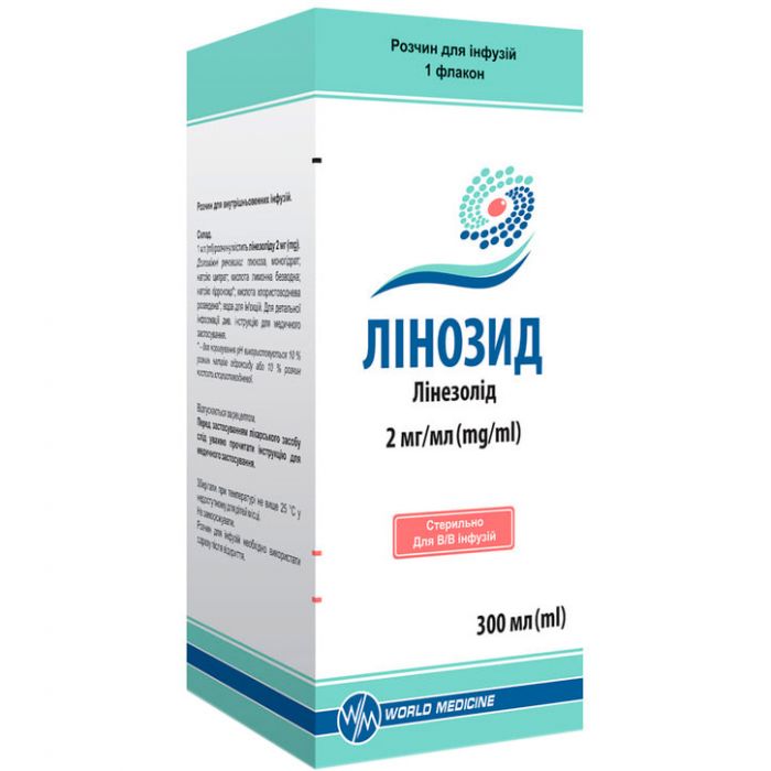 Лінозид 2 мг/мл розчин для інфузій 300 мл в аптеці