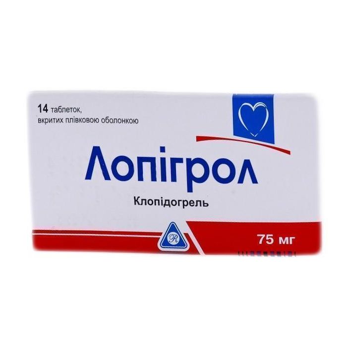Лопігрол 75 мг таблетки №14  ADD