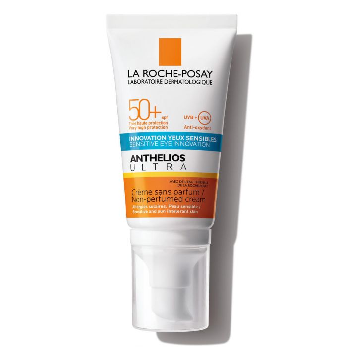 Крем La Roche-Posay Anthelios Ultra сонцезахисний для чутливої шкіри обличчя та шкіри навколо очей SPF50 50 мл в аптеці