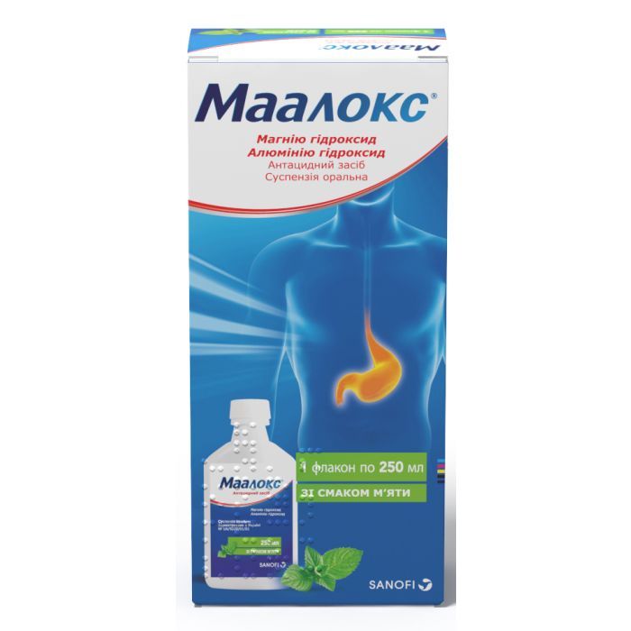 Маалокс суспензія 250 мл