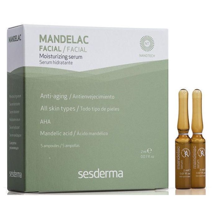 Сироватка Sesderma Mandelac зволожуюча для чутливої ​​шкіри обличчя 5 амп*2 мл  фото