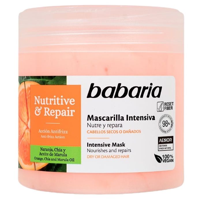 Маска Babaria (Бабарія) інтенсивна живлення та відновлення для волосся 400 мл в аптеці