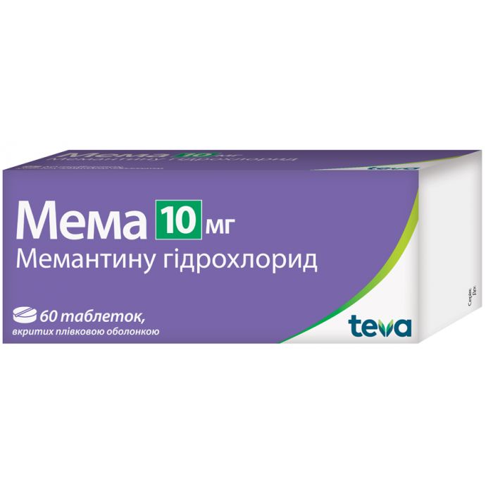 Мема 10 мг таблетки №60 в Україні