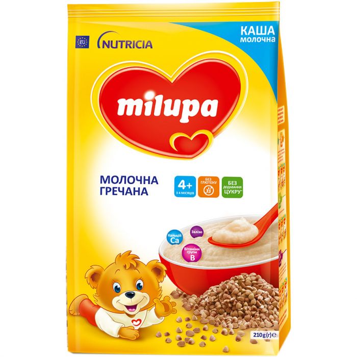 Каша Milupa молочная гречневая, с 4 месяцев, 210 г фото