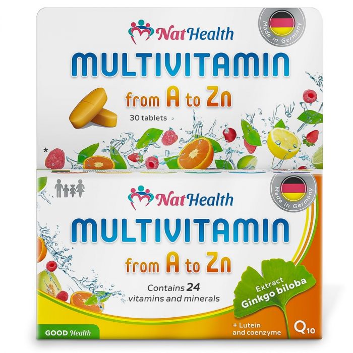 НатХелс Мультивітаміни A-Zn таблетки №30 в інтернет-аптеці